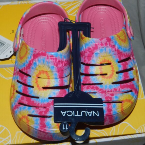 NAUTICA Girls River Edge Toddlers Tie-Dye Clogs🆕NWT/FAST SHIPPING😮‍💨⚡🚚 - Picture 1 of 12